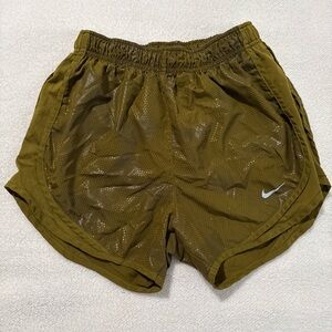 Nike Olive/Tan Athletic Mesh Shorts